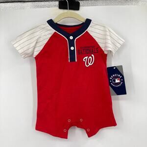 Genuine Merchandise Washington Nationals One Piece Outfit 3/6 Months Baby NEW
